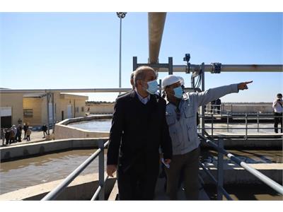 افتتاح تصفیه خانه فاضلاب شهرستان شادگان