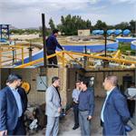 بازدید سرزده معاونت بهره برداری و توسعه آبفا از تصفیه خانه آب شوشتر