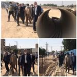 بازدید و جلسه سرپرست شرکت آبفا خوزستان از روند اجرایی  پروژه ساماندهی فاضلاب اهواز
