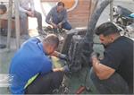 افزایش ظرفیت پمپاژ فاضلاب آبادان با نصب پمپ جدید
