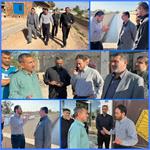 بازدید میدانی مدیرعامل آبفا خوزستان و فرماندار کارون از تصفیه خانه آبرسانی شهدای کوت عبدالله